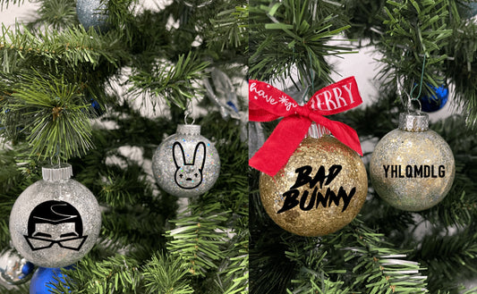 Bad Bunny Christmas Ornaments