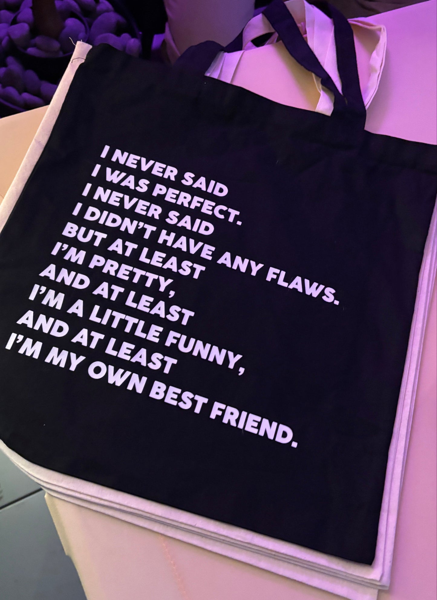 Love Island Tote Bag – “I Never Said I Was Perfect”