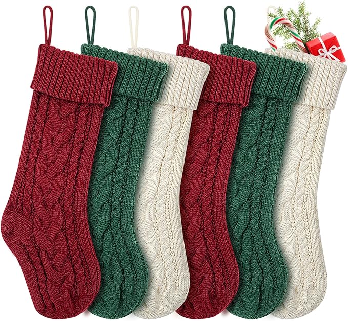 Embroidered Christmas Stockings – Personalized in Red, Green, or White
