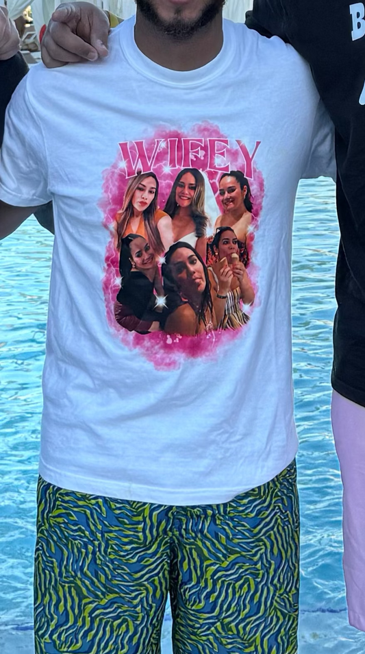Custom Girlfriend Shirt | Boyfriend, Pet, Faces Custom T-Shirt