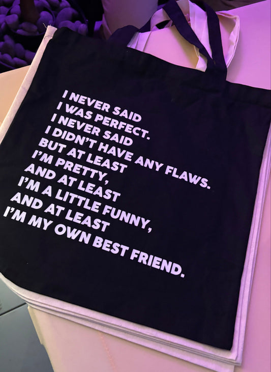 Love Island Tote Bag – “I Never Said I Was Perfect”