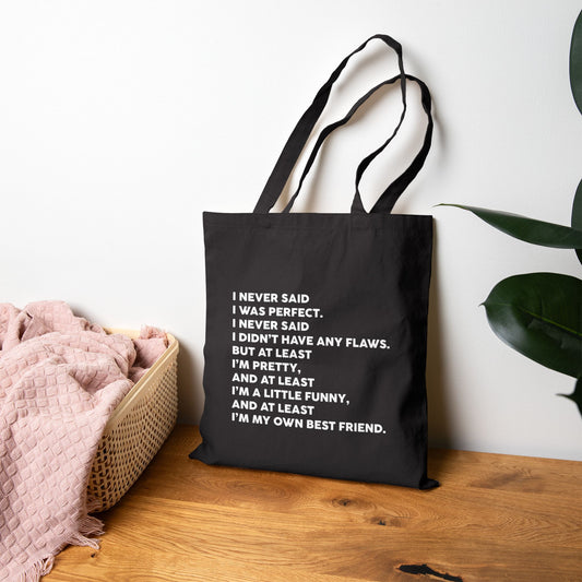 Love Island Tote Bag – “I Never Said I Was Perfect”