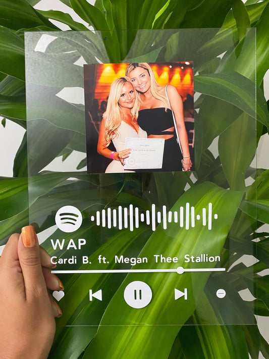 Music Song Plaque | Add YOUR own picture |