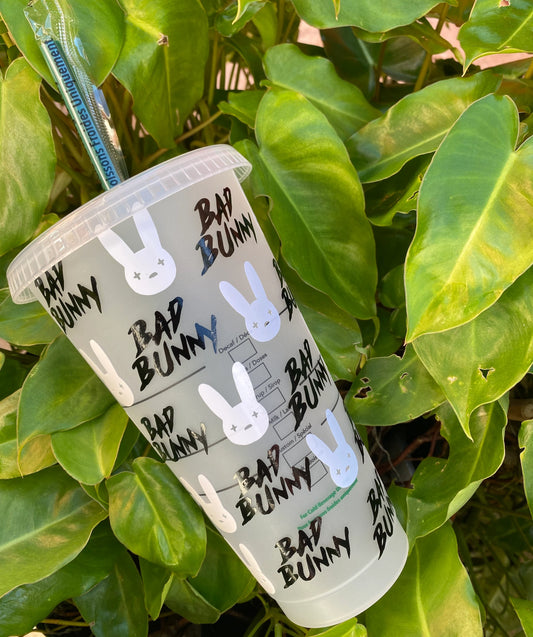 Bad Bunny Starbucks Cup | 24oz Cold Cup